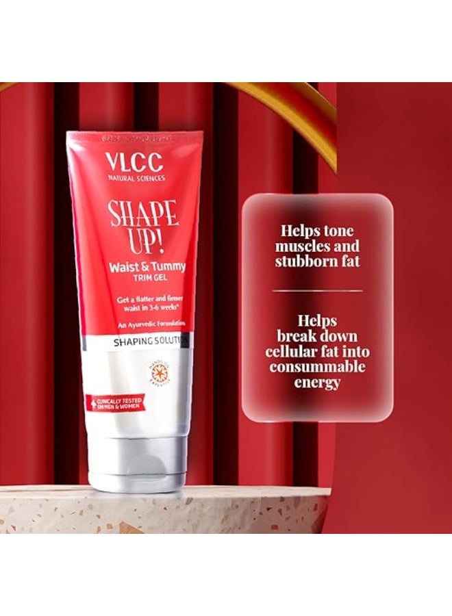 فى ال سي سي زيت VLCC Shape Up للتنحيف - 200 مل وجل VLCC Shape Up لشد الخصر والبطن - 200 غ | يحارب السيلوليت ويقلل الدهون | لخصر أكثر استواءً وشدًا | يساعد على شد العضلات وحرق الدهون العنيدة - Image 4